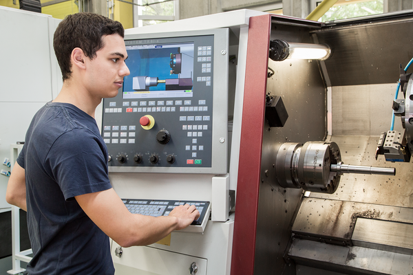 Student im Labor.