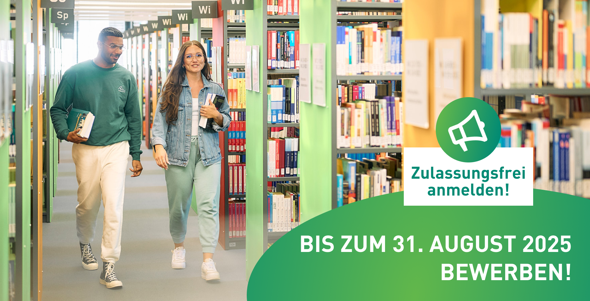 Jetzt zulassungsfrei bewerben!